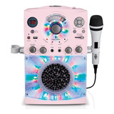 Máquina De Cantar Karaoke, Bluetooth, Usb, Cd, Rosa