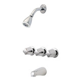 Pfister Lg01-3410 - Grifo De Ducha Y Bañera Con Asas De Peri