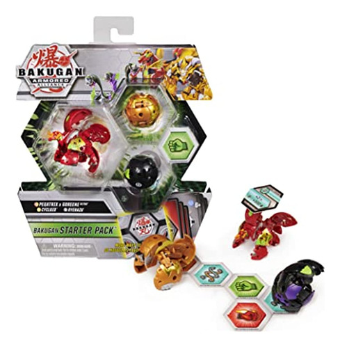 Bakugan Starter Pack 3-pack, Fused Pegatrix X Goreene Ultra,