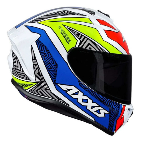 Capacete Axxis Draken Tracer Gloss  - Azul