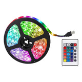 Cinta De Luces Led Rgb Dc5v, Cinta De Lámpara Flexible Usb T