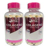 Colageno Hidroliz 2 Frascos 500 Capsulas. Pelo Piel Uñas