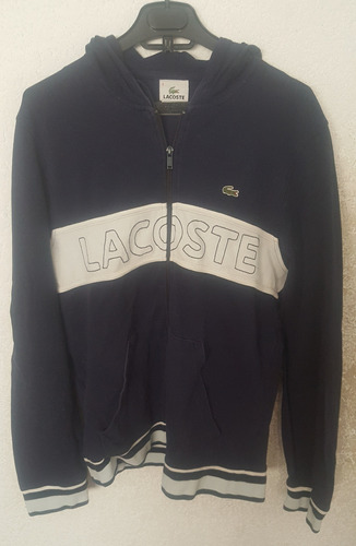 Lacoste Chamarra Talla M Azul Excelente Estado