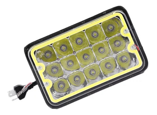 Faro Optica 5 Pulgada H4 Alta Baja 15 Leds 45w Rectangular 