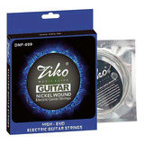 Cuerdas Ziko Dnf 009 Para Guitarra Eléctrica Niqueladas En C