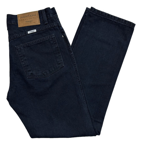 Jean Wrangler Montana Blue Black - Negro