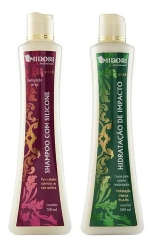 Midori Shampoo Silicone E Condicionador  De Impacto Midori 