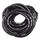 Organizador De Fios Cabos Espiral 1 Polegada Preto 5 Mts