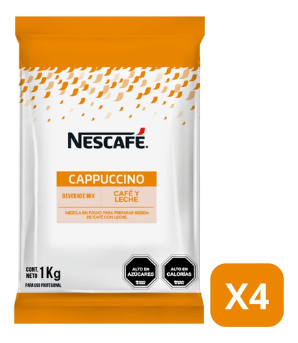 Pack Nescafé® Alegria Capuccino Original 1kg X4