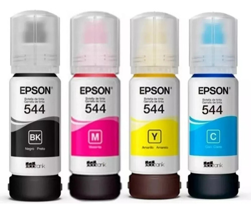 Combo Tinta Original Epson 544 X4 Colores. Sin Caja.