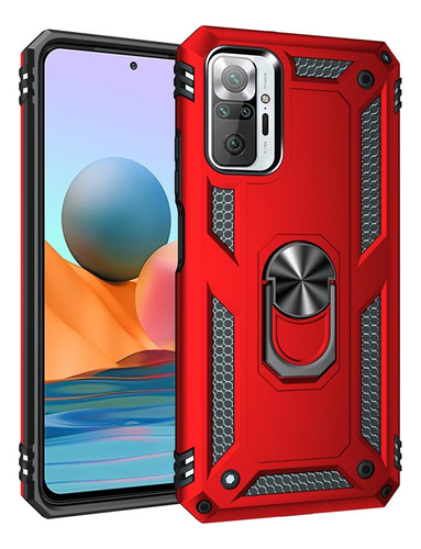 Funda Uso Rudo Con Anillo Para Xiaomi Redmi Note 10 Pro Max