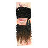 Cabelo Cacheado Semelhante Ao Humano Weng Sem Tela 300gr Cor Preto Com Californiana Mel T1b/27