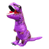 Disfraz Dinosaurio T-rex Morado Inflable Morado Motor Incluido