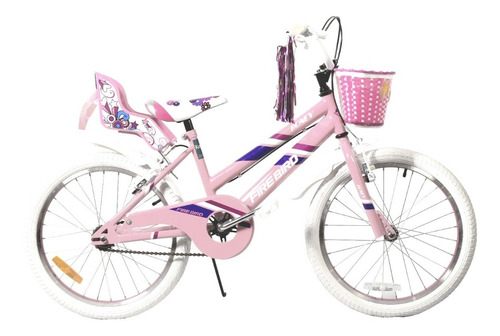 Bicicleta Para Niña Fire Bird Rodado 20 Con Accesorios!