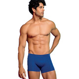 Kit C/6 Cueca Boxer Sem Costura Microfibra Confortável