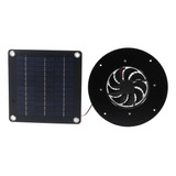 Ventilador De Panel Solar Dc Sin Escobillas 20w Redondo 12v