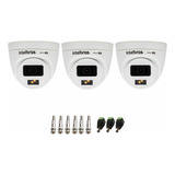 Kit 03 Câmeras Vhd 1220d G7 Full Color 2mp Ip67 E Acessórios