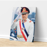 Cuadro Canvas 50x40 Cm - Presidente  Augusto Pinochet Ugarte