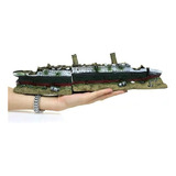 Gift Fish Tank Landscaping Pirate Ship Titanic Aircraft