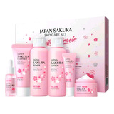Kit Cuidado Facial Japan Sakura Piel De Porcelana 6pzs Nuevo