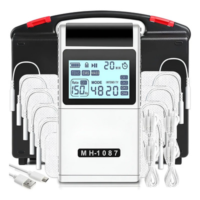 Electroestimulador Tens\u002Fems\u002Fmass\u002Fdiy 4modos 8parches | Envío gratis