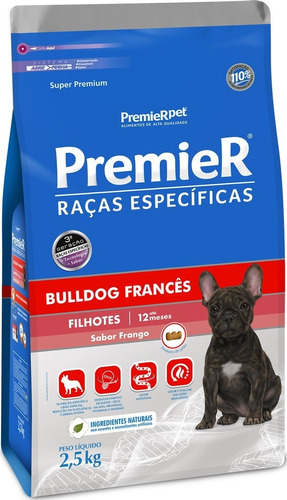 Ração Bulldog Francês Filhote Premier 1kg