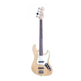 Bajo Electrico Parquer Jazz Bass Pasivo Natural Con Funda