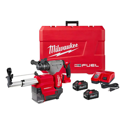 Milwaukee 2915-22de Rotomartillo Sds Plus + Extractor Color Rojo/negro