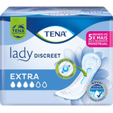 Kit C/4 Absorvente Geriátrico Tena Lady Discreet Extra