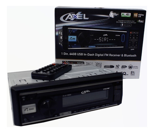 Autoestereo Axel-009 Max Desmontable Mega Sonido Premium Wow