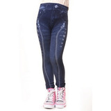 Leggins Polar Para Niñas Jeggings Térmicos Pantalón Invierno