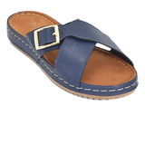 Priceshoes Sandalias Planas Mujeres 162435azul