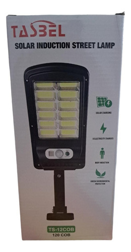 Poste Solar 12cob Led Sensor De Movimiento O Fijo