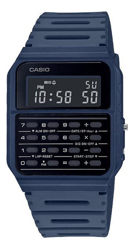 Relógio Casio Vintage Calculadora Azul Ca-53wf-2bdf