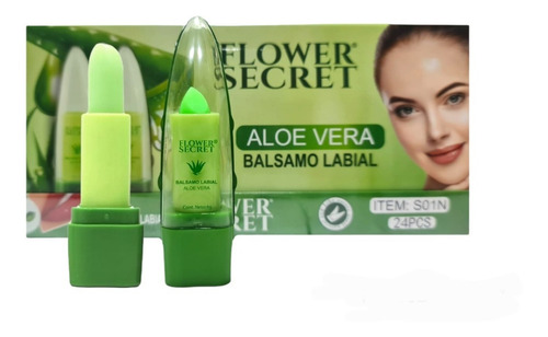 Bálsamo Labial Hidratante Aloe Vera Flower Secret