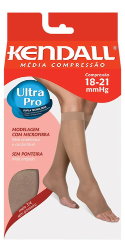 Meia Kendall 3/4 Média Compressão S/ponteira (18-20 Mmhg)