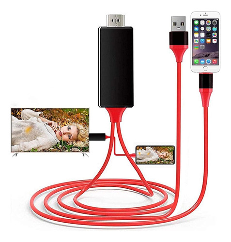Cable Lightning A Hdmi Full Hd Para iPhone iPad