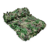 Media Sombra Camuflaje Red Verde 4m X 4m Medidas Varias