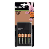 Carregador De Pilhas Recarregáveis Duracell Aa/aaa Com 4 Aa