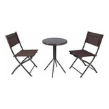 Set De Mesa + 2 Silla De Jardin Exterior Balcón Juego