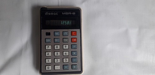 Calculadora Antiga De Bolso Funcionando Vintage