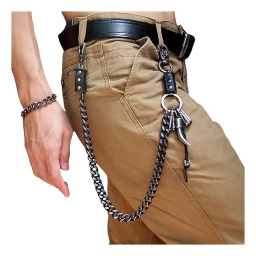 Cadena Vintage Estilo Punk Para Pantalones