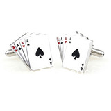 Colleras  Poker Cartas , Para Camisa, Traje