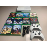 Xbox One + 2 Controles + 10 Jogos Mídia Física