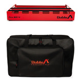 Pedalboard Doble A Eco 60-4 Roja Para 10 Pedales Bolso