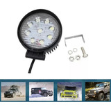 Luces Foco Neblinero Led 27w 4x4 Auto Moto Caminon Redondo