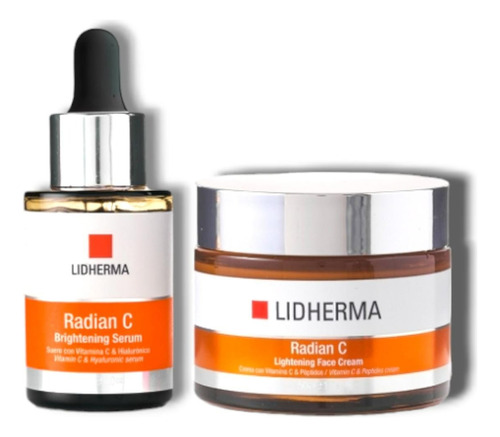 Kit Radian C Serum + Crema Vitamina C Lidherma Hialuronico  
