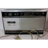 Vintage Radio Grabador Philips Retro 1970 Funciona Impecable