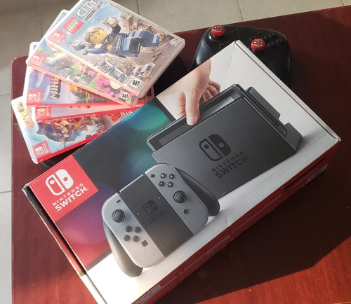 Nintendo Switch +5 Juegos + Accesorios Excelente Condicion