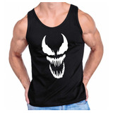 Playera Tank Top Venom Olimpica Tirantes Negra D1 Nf